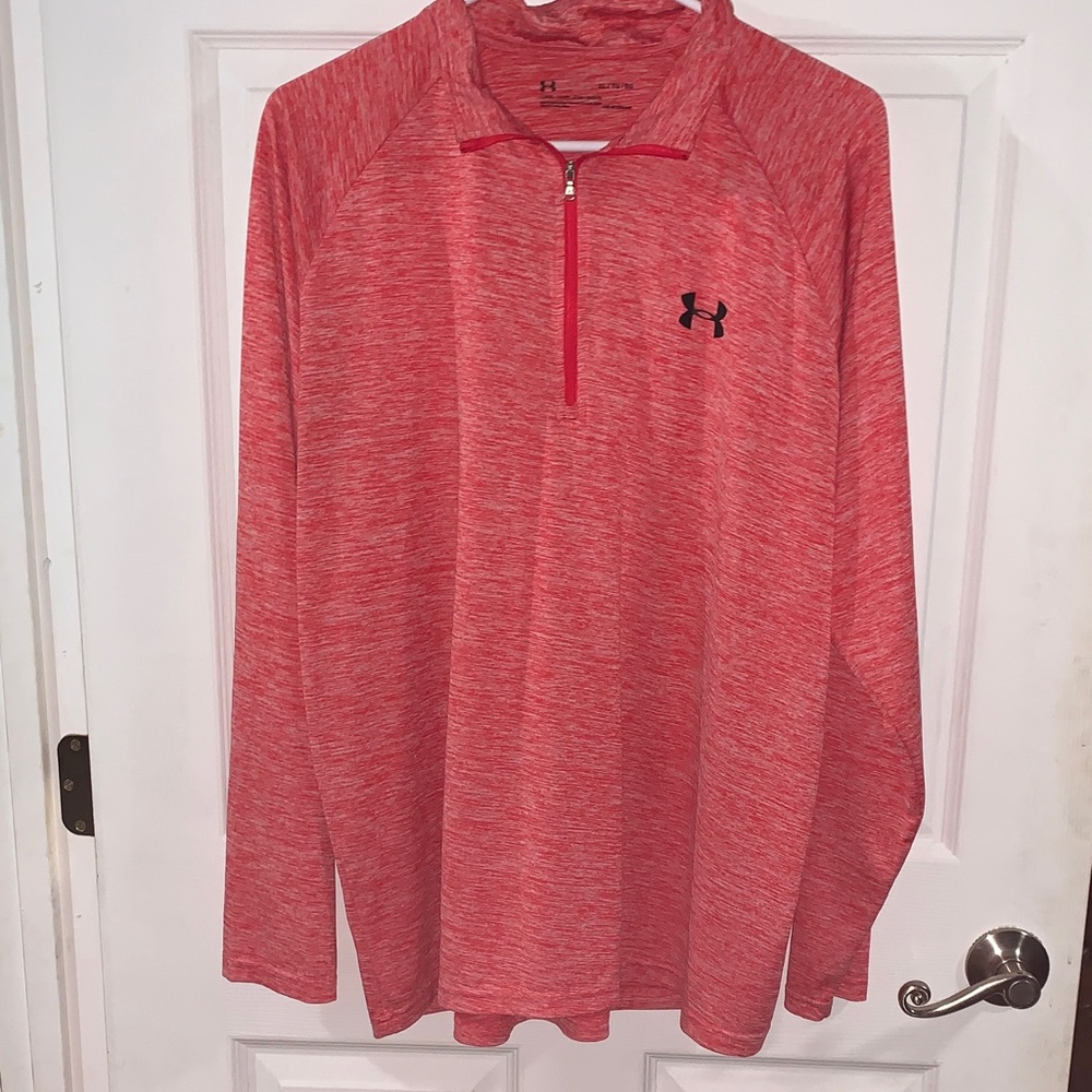 Under Armour Red Quarter-Zip Sweatshirt